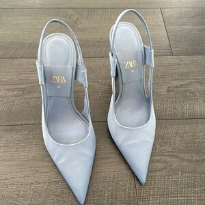 Zara satin heels